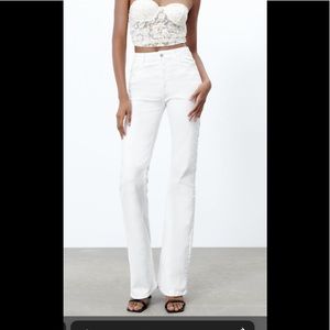 ZARA HIGH WAISTED FLARE PANTS
